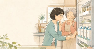 親の変化の漫画調イメージ