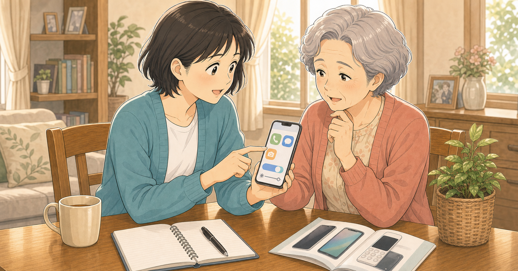 親のスマホが使いにくそうなときの設定と買い替えチェック アイキャッチ