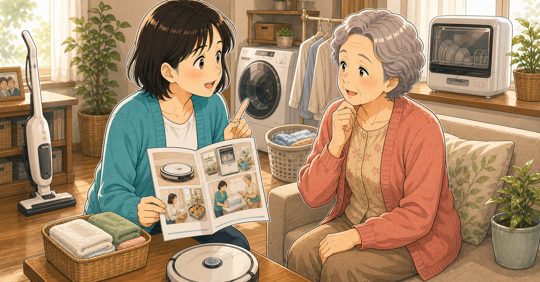 親の家事負担を減らすサービスと家電の選び方 アイキャッチ