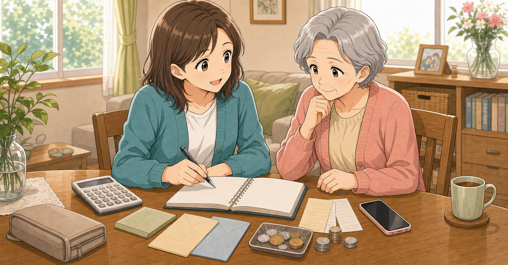親の介護費用を話す前に整理するメモと注意点 アイキャッチ