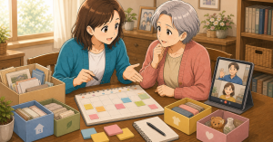 親の家を片付ける前に兄弟で決めたい分担 アイキャッチ
